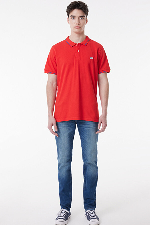 SS Kısa Kollu Polo T-s Kırmızı Erkek Kısa Kol T-Shirt