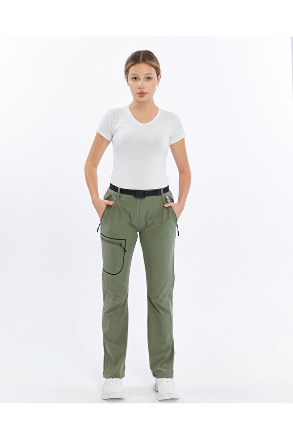 Quick Dry Kadın Trekking Pantolon-YEŞİL