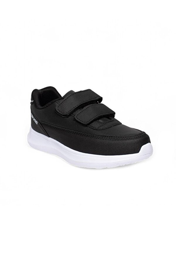 520-24 Deri Anatomik Cırt Bantlı Sneaker Siyah Beyaz 36-40