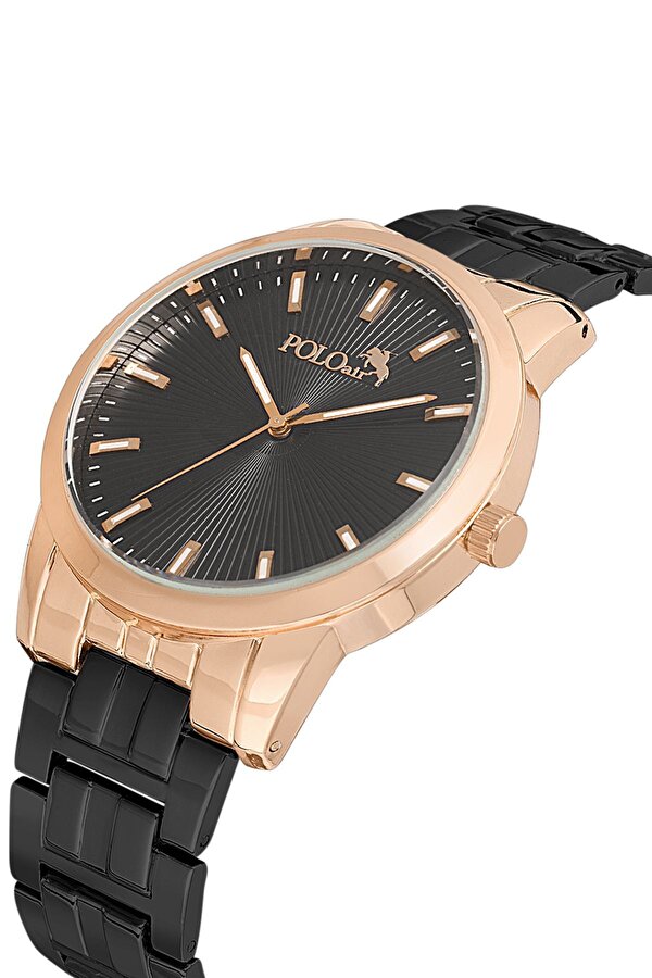 Erkek Metal Kol Saati Siyah Bakır Renk PL-0919E4x