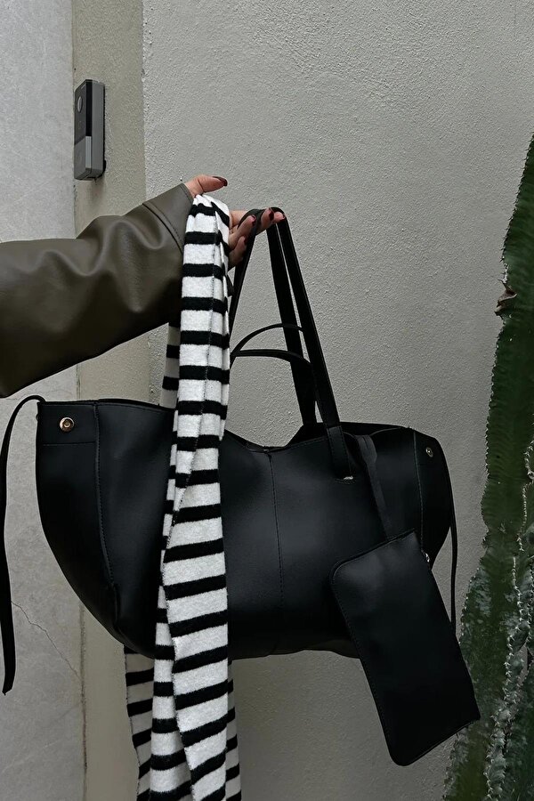 Rovena Büyük Boy, Mıknatıslı, Ek Cüzdanlı Kadın Omuz Çantası BP-4846O