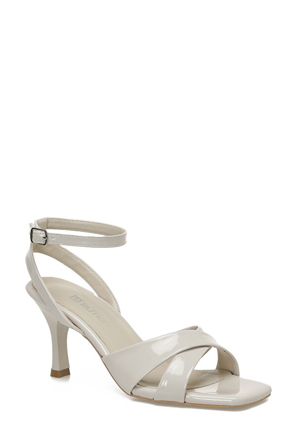 25S-278 5FX Bej Kadın Topuklu Sandalet