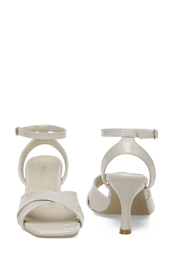 25S-278 5FX Bej Kadın Topuklu Sandalet