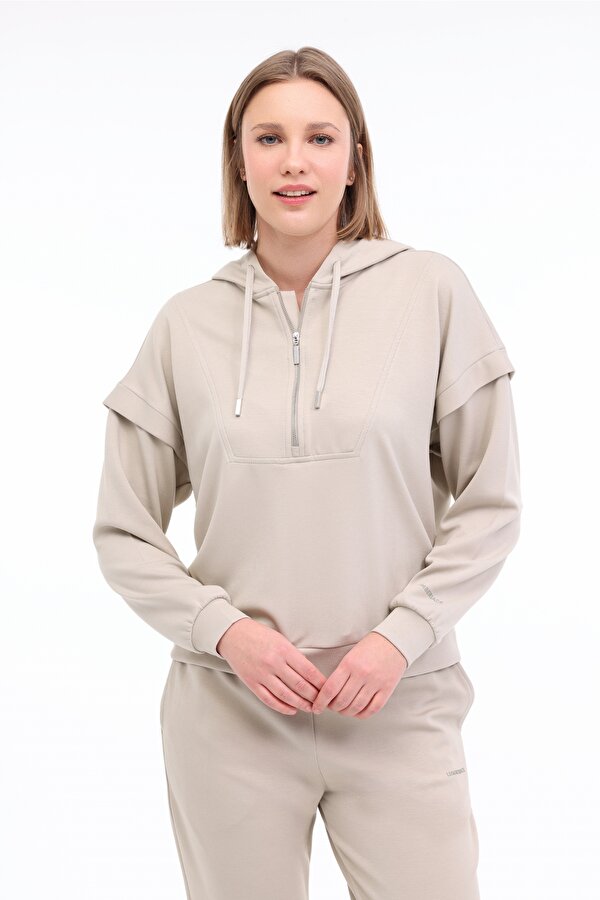WL DOINA 16MS438 5FX Haki Kadın Sweatshirt