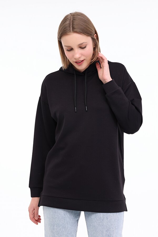 WL ILSE 17BT231 5FX Siyah Kadın Sweatshirt