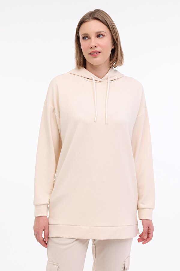 WL ILSE 17BT231 5FX Taş Rengi Kadın Sweatshirt