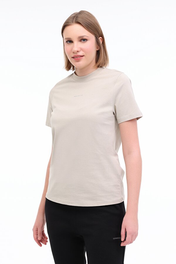 WL ROBI 11MS468 5FX Haki Kadın Kısa Kol T-Shirt
