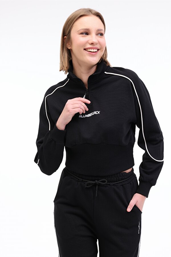 WL NELLY 16SF507 5FX Siyah Kadın Sweatshirt