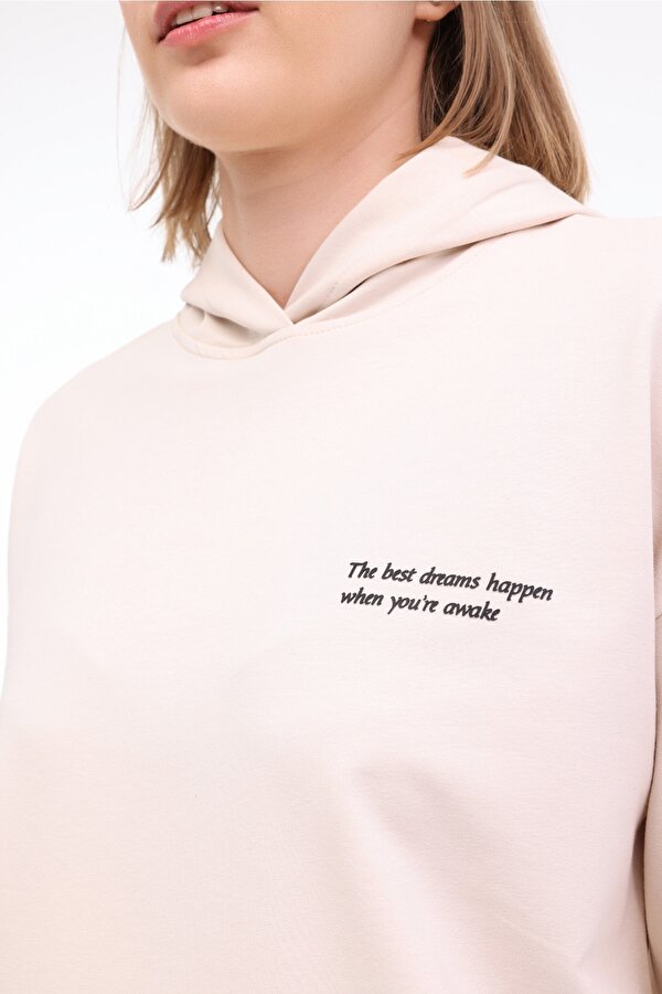 WL ANNA 17CT1179 5FX Bej Kadın Sweatshirt