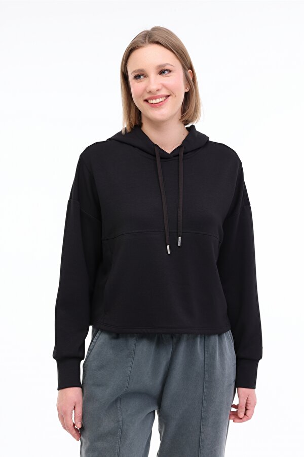 WL ENYA 17MS434 5FX Siyah Kadın Sweatshirt