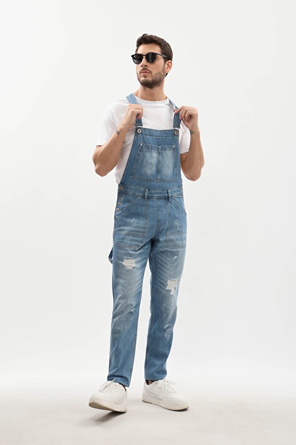 Erkek Jean Tulum Pantolon Buz Mavi