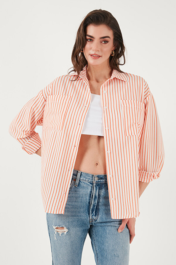 Bayan Gömlek 6772875 ORANJ