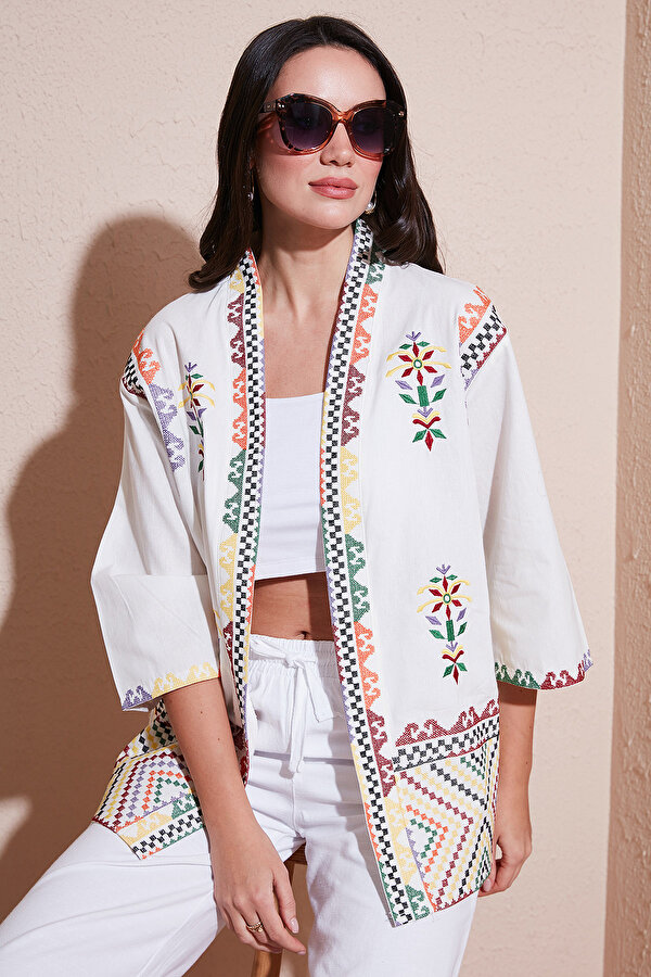 Bayan Kimono 676272 EKRU