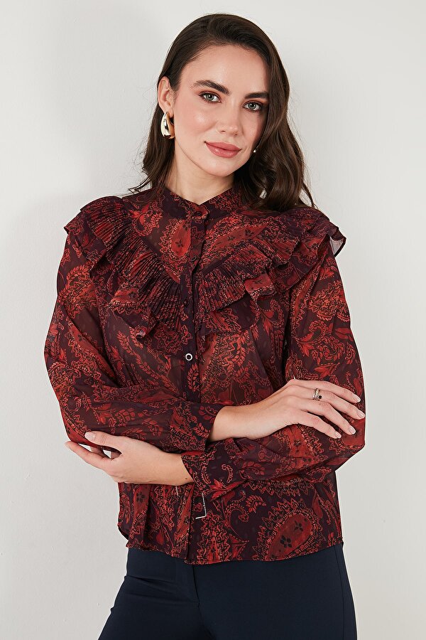 Bayan Gömlek 611GO00334 ORANJ