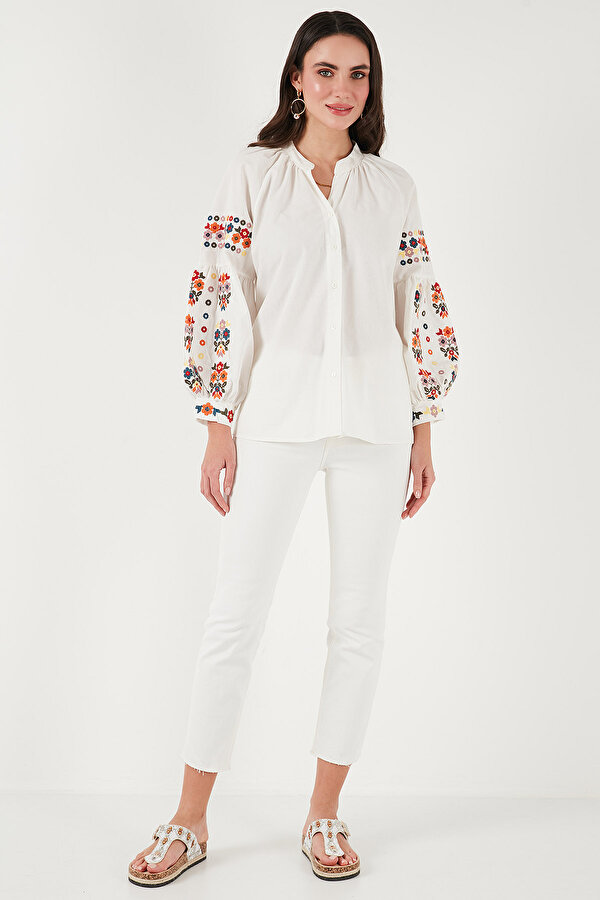 Bayan Gömlek 676253 EKRU