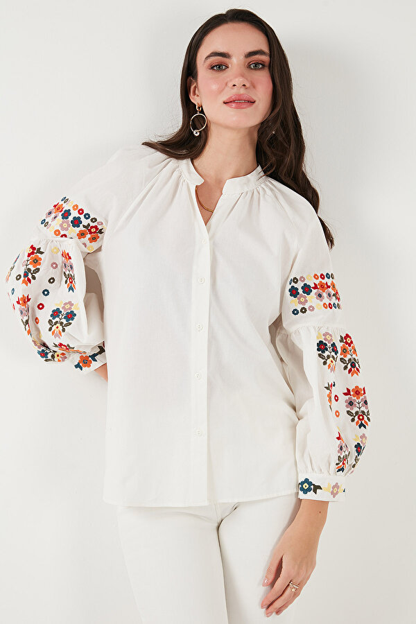 Bayan Gömlek 676253 EKRU