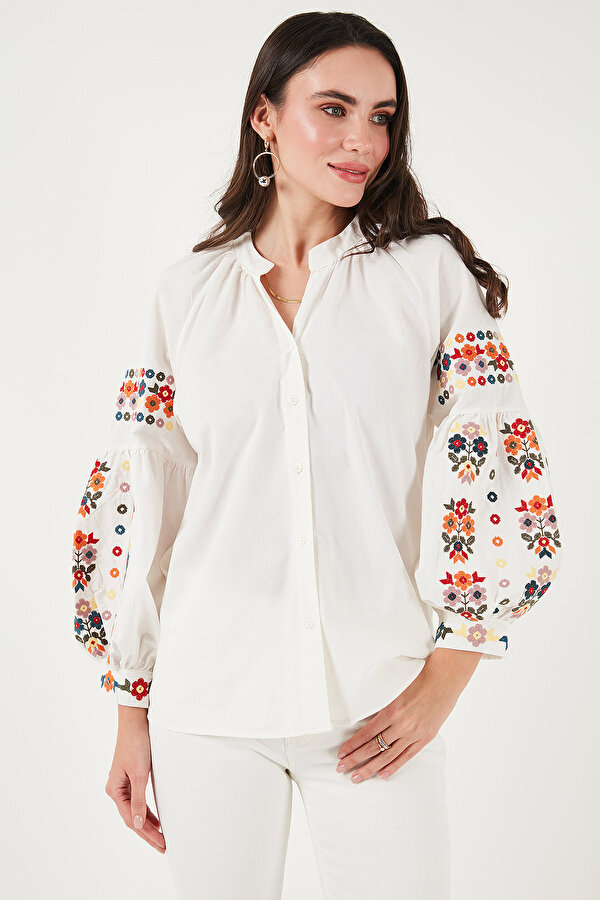 Bayan Gömlek 676253 EKRU