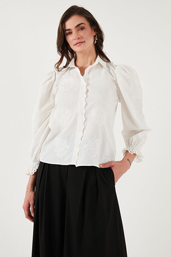 Bayan Gömlek 676208 EKRU