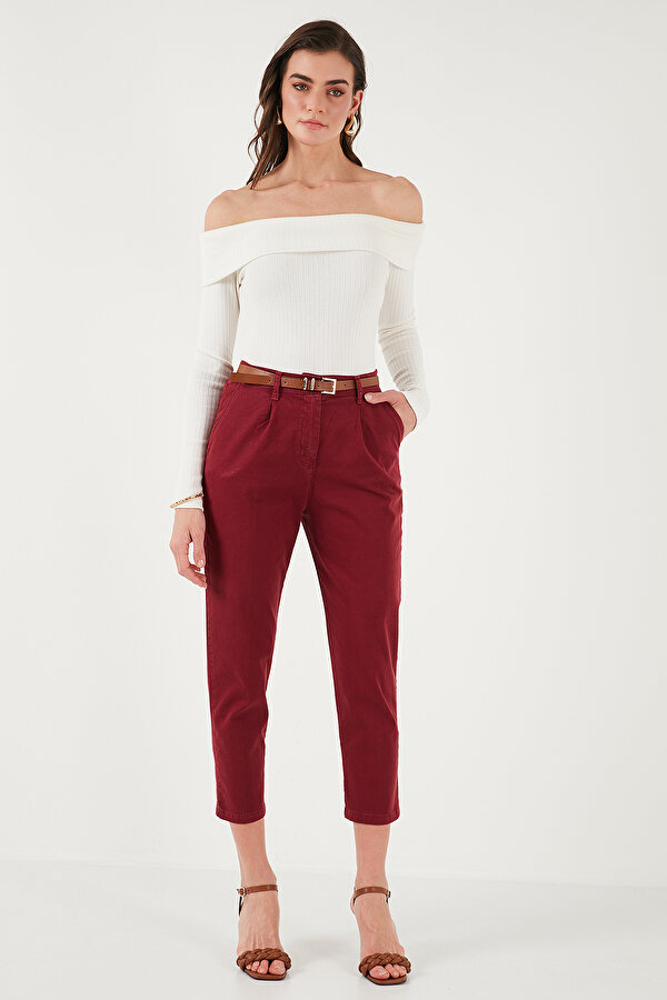Bayan Pantolon 668YP5335 BORDO