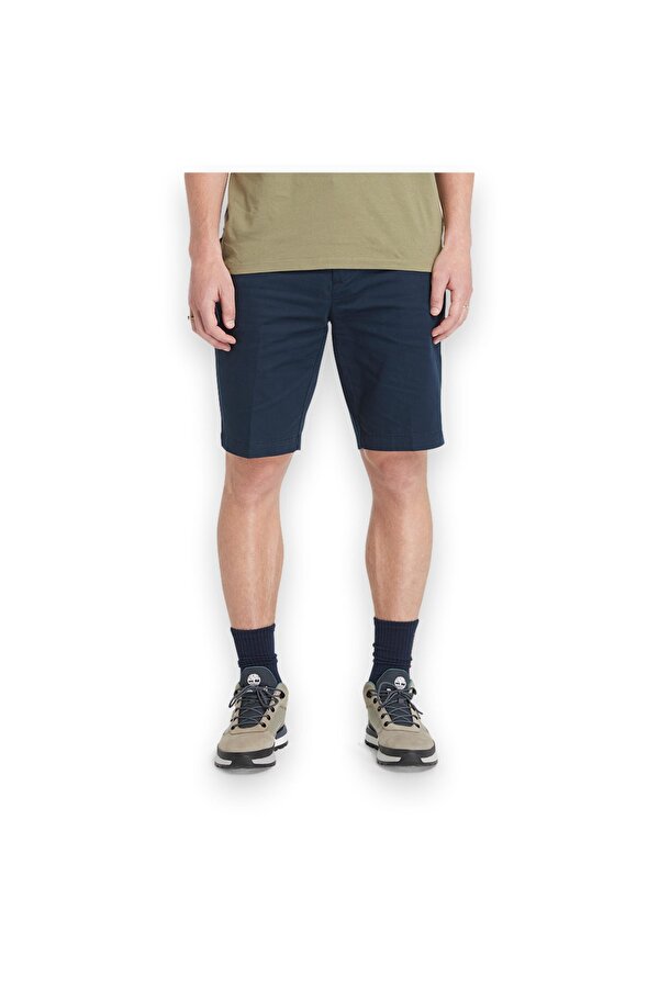 Tb0A2Dfm Claremont Twill Chino Lacivert Erkek Şort