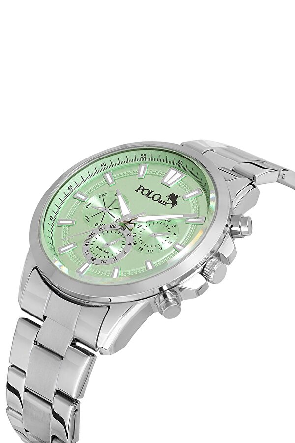 Klasik Erkek Kol Saati Gümüş Yeşil Renk PL-0969E4x