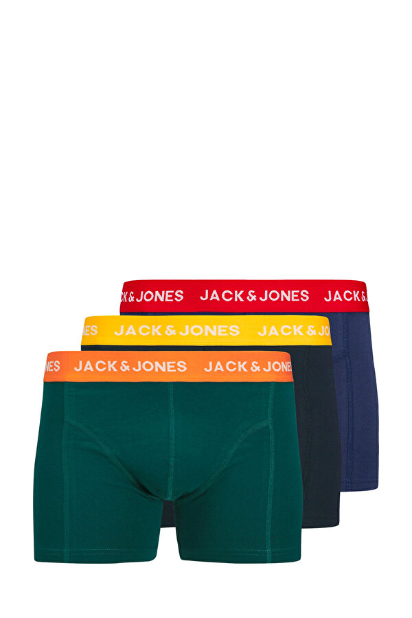 JACMICK SOLID TRUNKS 3 PA Mavi Erkek Boxer