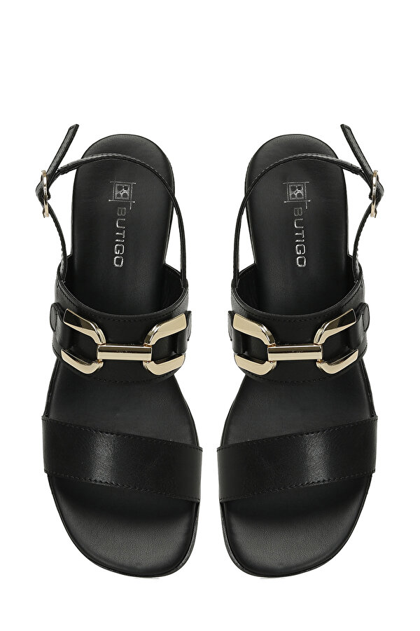 25S-198 5FX Siyah Kadın Topuklu Sandalet