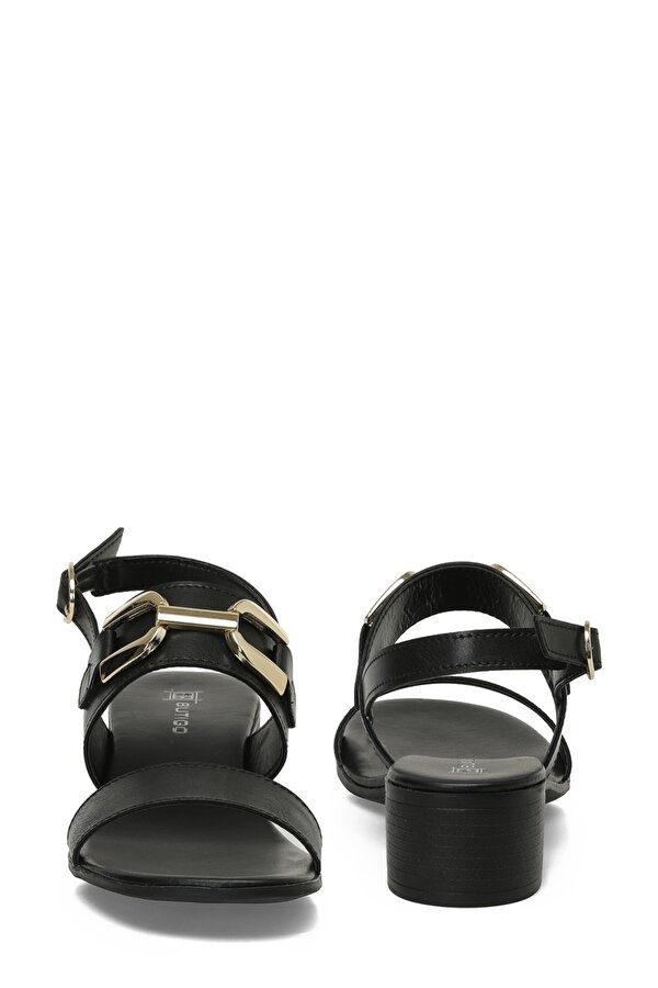 25S-198 5FX Siyah Kadın Topuklu Sandalet