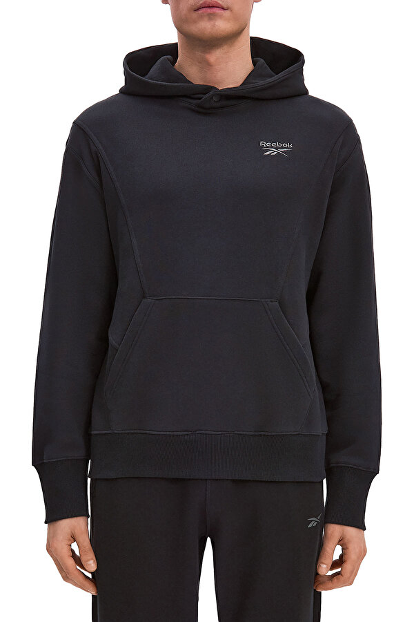 Reebok Icon Elements Hoodie Черный Мужчина Толстовка С Капюшоном