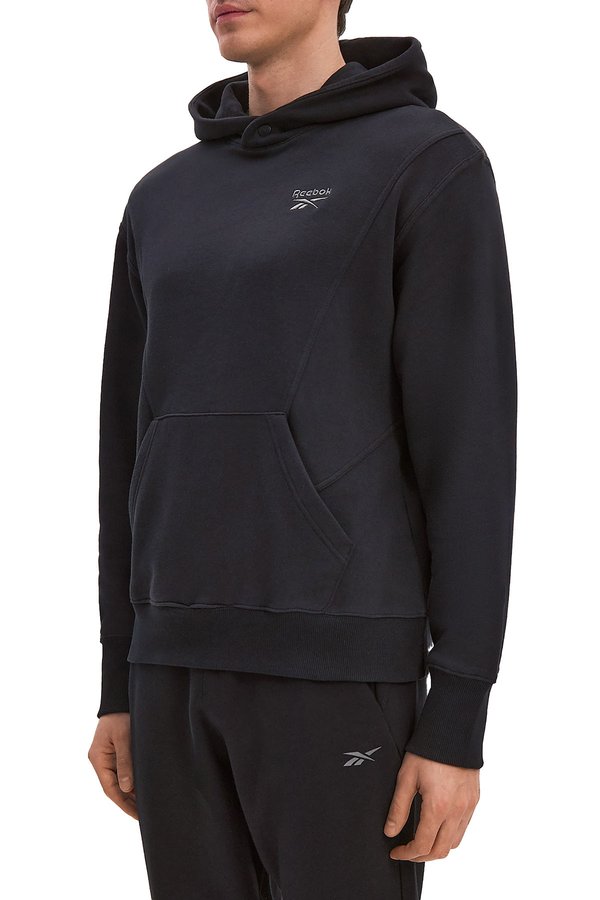 Reebok Icon Elements Hoodie Черный Мужчина Толстовка С Капюшоном