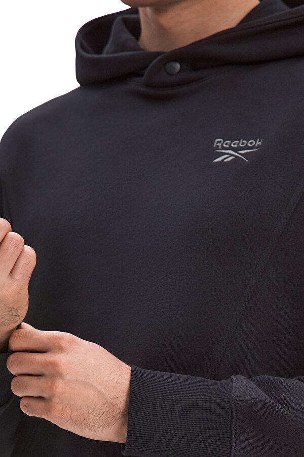 Reebok Icon Elements Hoodie Черный Мужчина Толстовка С Капюшоном