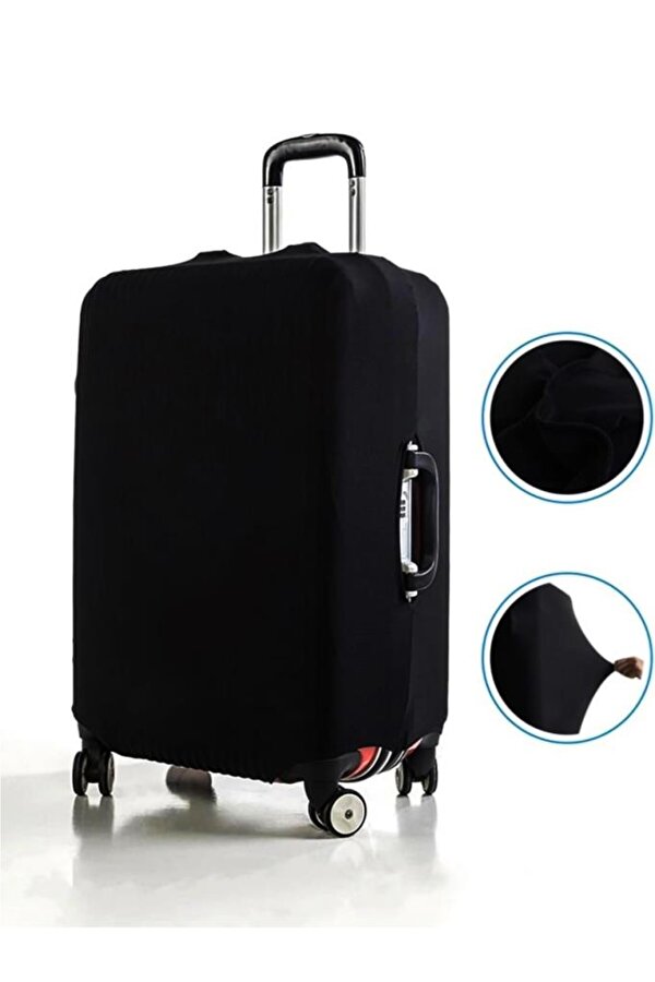 Kabin Boy Siyah Valiz Kılıfı, Bavul Kılıfı, Valiz & Bavul Koruyucu