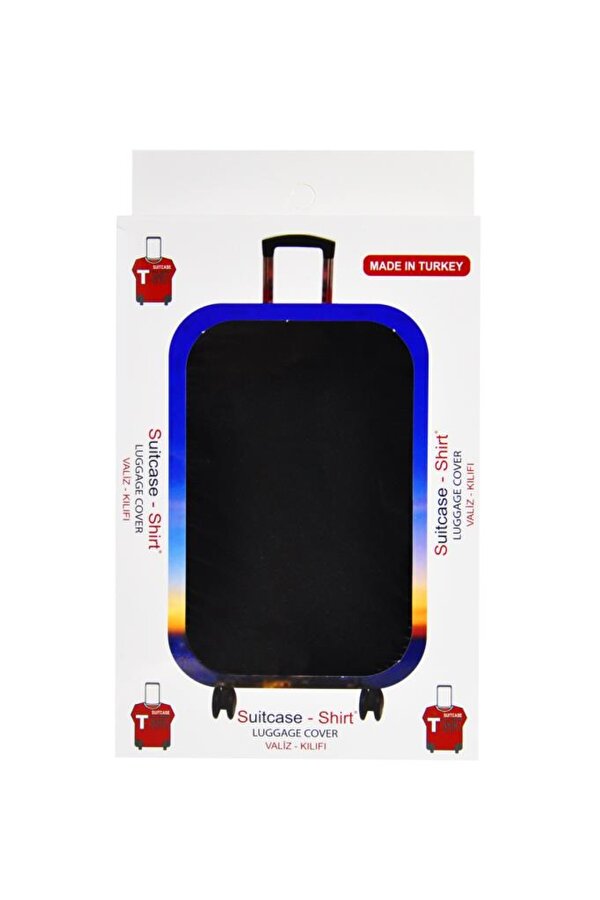 Orta Boy Siyah Valiz Kılıfı, Bavul Kılıfı, Valiz & Bavul Koruyucu
