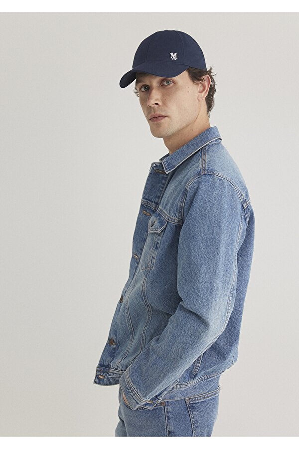 Drake Classic Denim Puslu Indigo  Jean Ceket