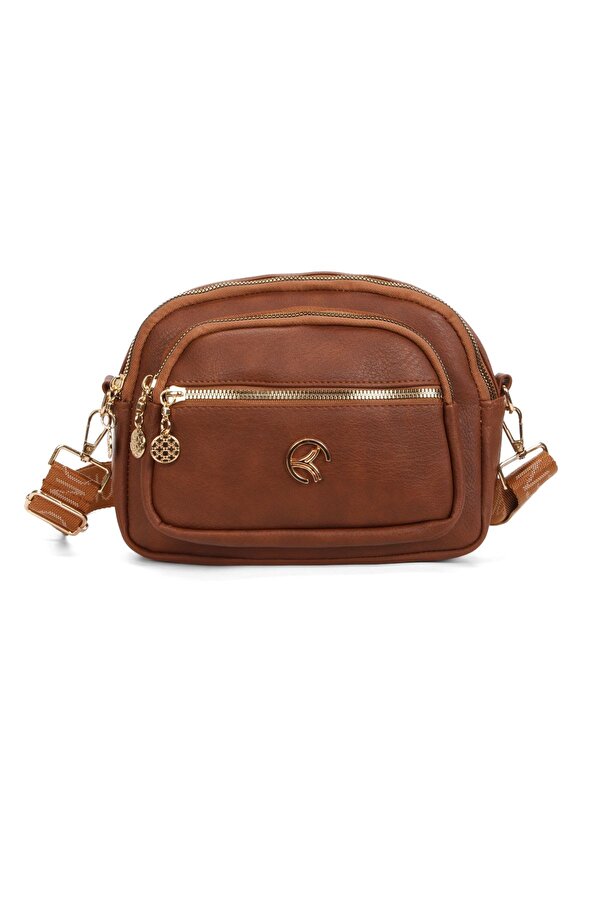 Kadın Çapraz Askılı Günlük Taba Omuz Çantası