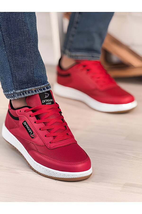 Ayakkabix Sneaker Erkek Spor Ayakkabı Günlük Yürüyüş Kırmızı