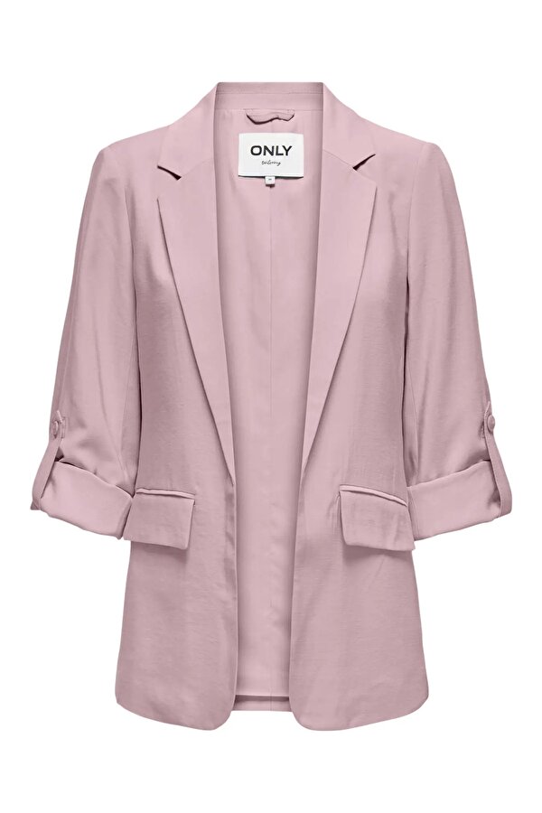 Kadın Onlarıs Rahat Kalıp Kolu Katlanabilir Blazer Ceket 15310839 Pudra