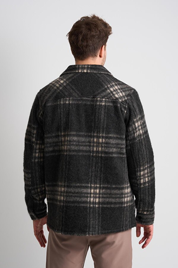 ALEXANDERGARDI İçi Astarlı Cep Detaylı Ekose Desenli Yünlü Ceket