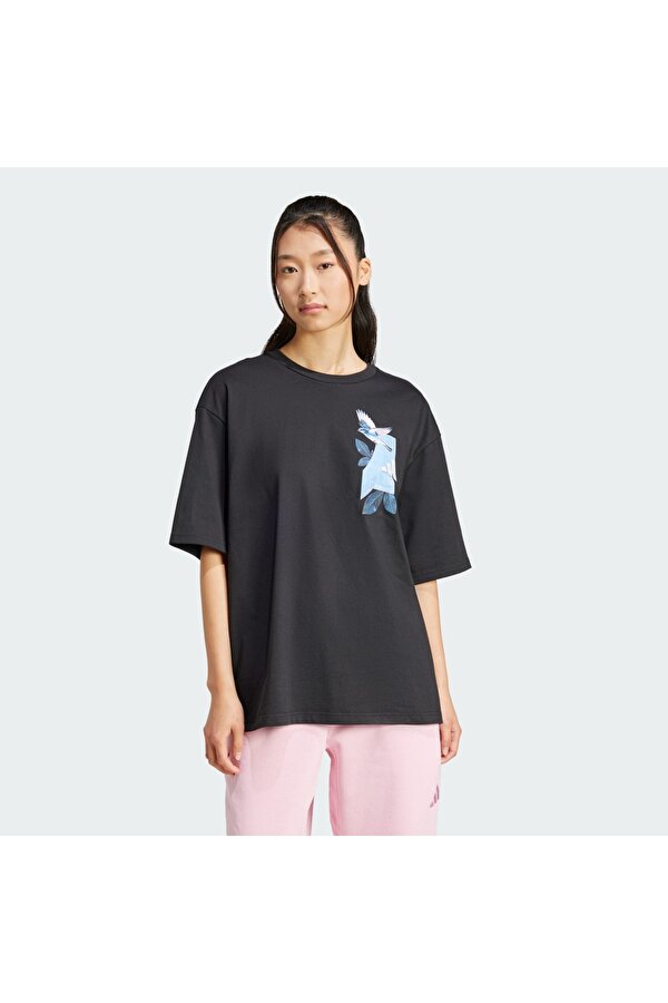 JJ4063 W T LENS PKT T Kadın T-Shirt