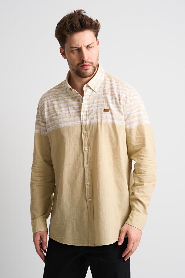 ALEXANDERGARDI Desenli Uzun Kollu Erkek Gömlek