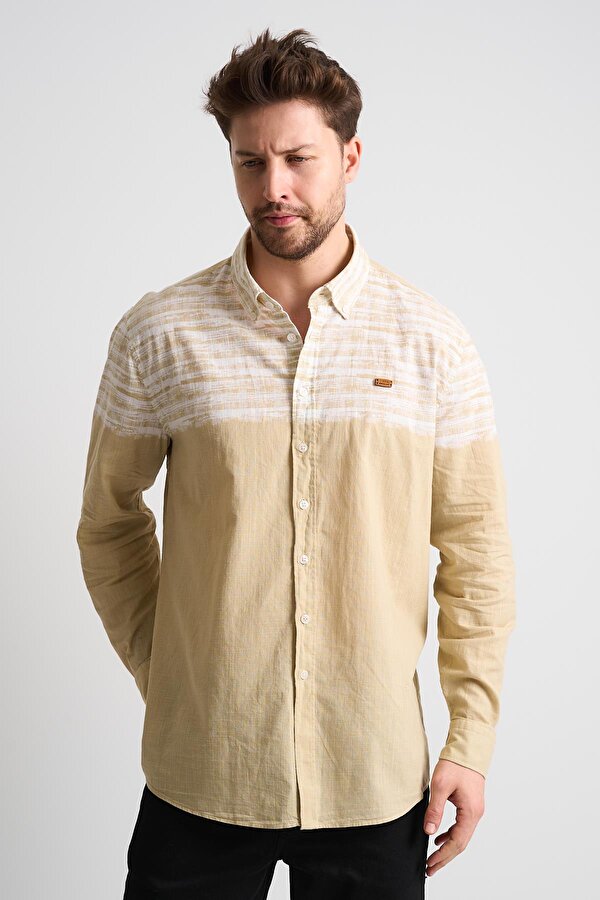 ALEXANDERGARDI Desenli Uzun Kollu Erkek Gömlek