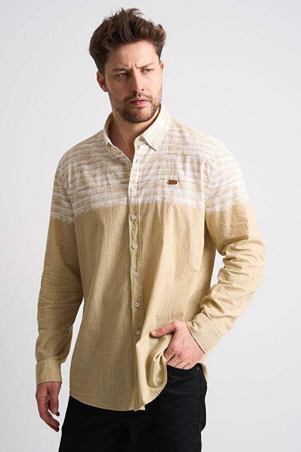 ALEXANDERGARDI Desenli Uzun Kollu Erkek Gömlek