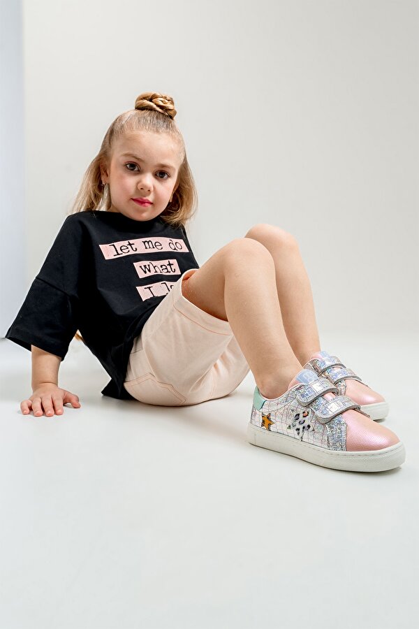 Kız Çocuk Pudra Sneaker Ayakkabı