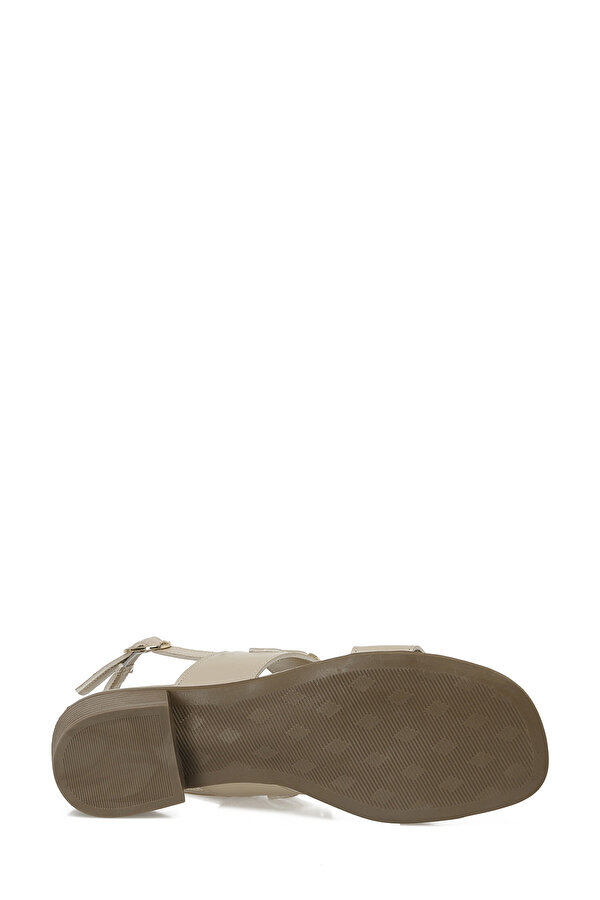 25S-198 5FX Bej Kadın Topuklu Sandalet