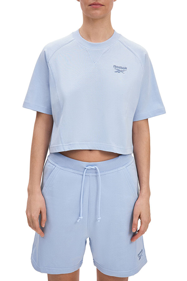Reebok Icon Elements Tee Голубой 005 Женщина Футболка