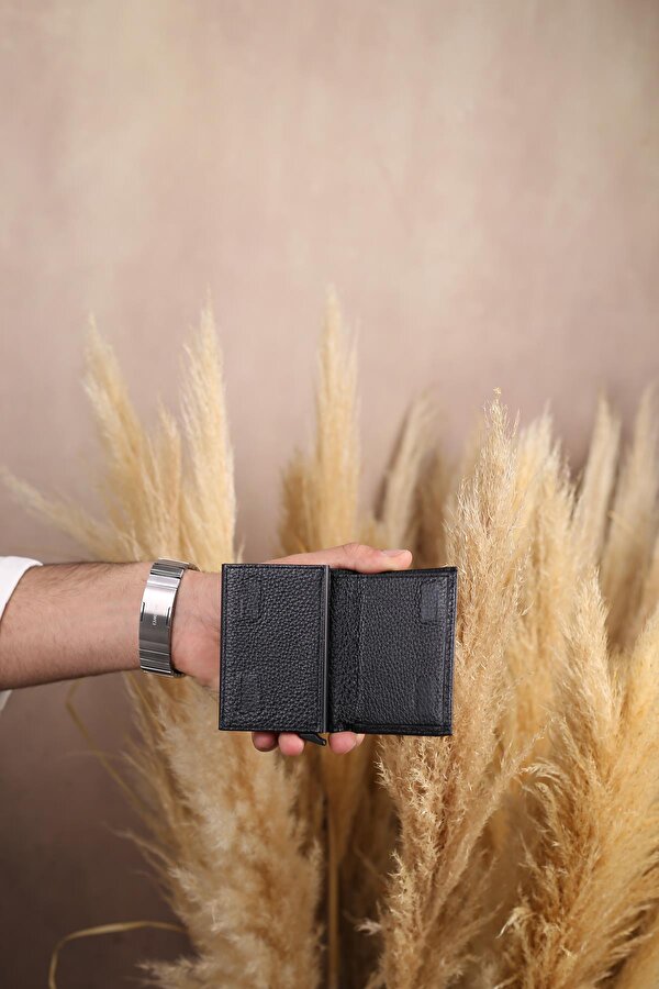 5540 Hakiki Deri Erkek Mekanizmalı Kartlık Cüzdan