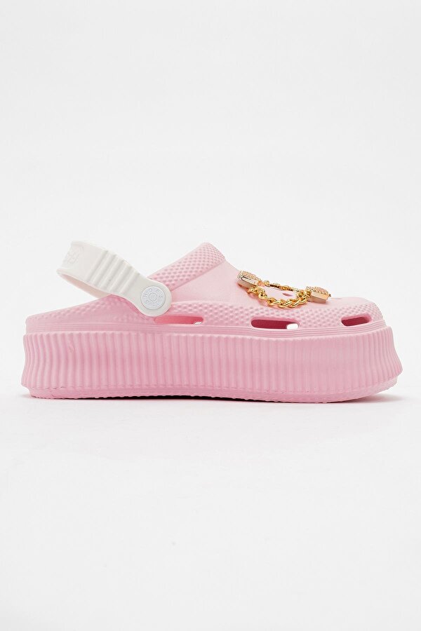 Kadın Düz Terlik PEMBE BEYAZ