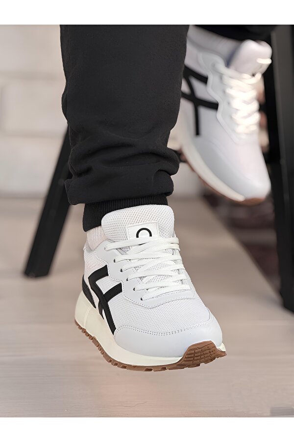 Unısex Sneaker Ayakkabı Beyaz Siyah