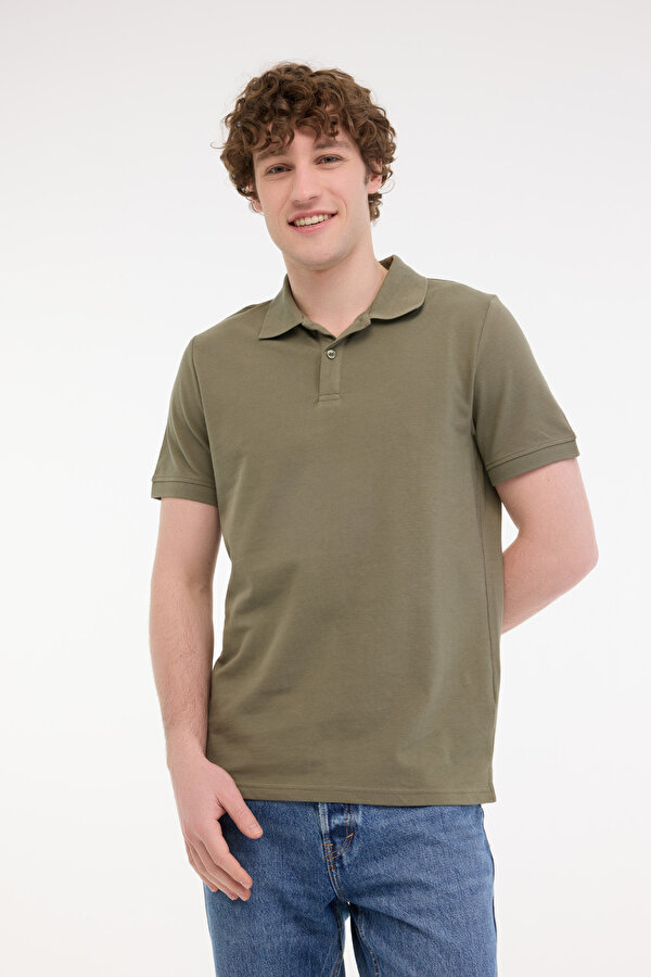 MB PAM 12SN328 5FX Haki Erkek Kısa Kol T-Shirt