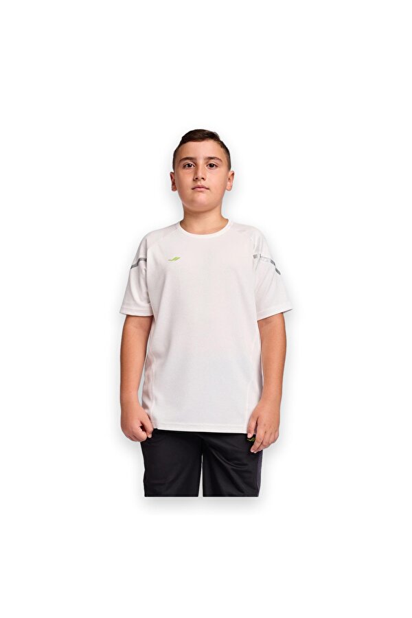 25B-3038 Kısa Kol T Beyaz Çocuk T-Shirt